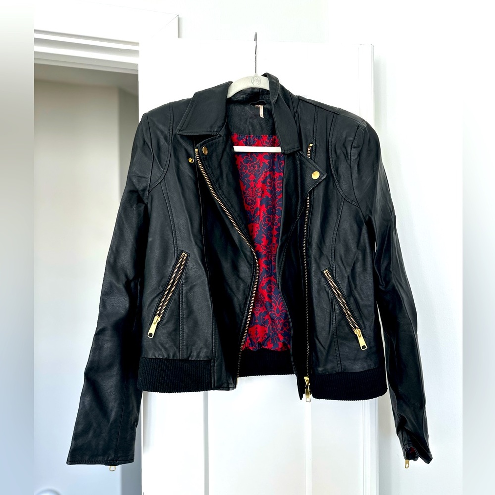 Sam Edelman black leather jacket